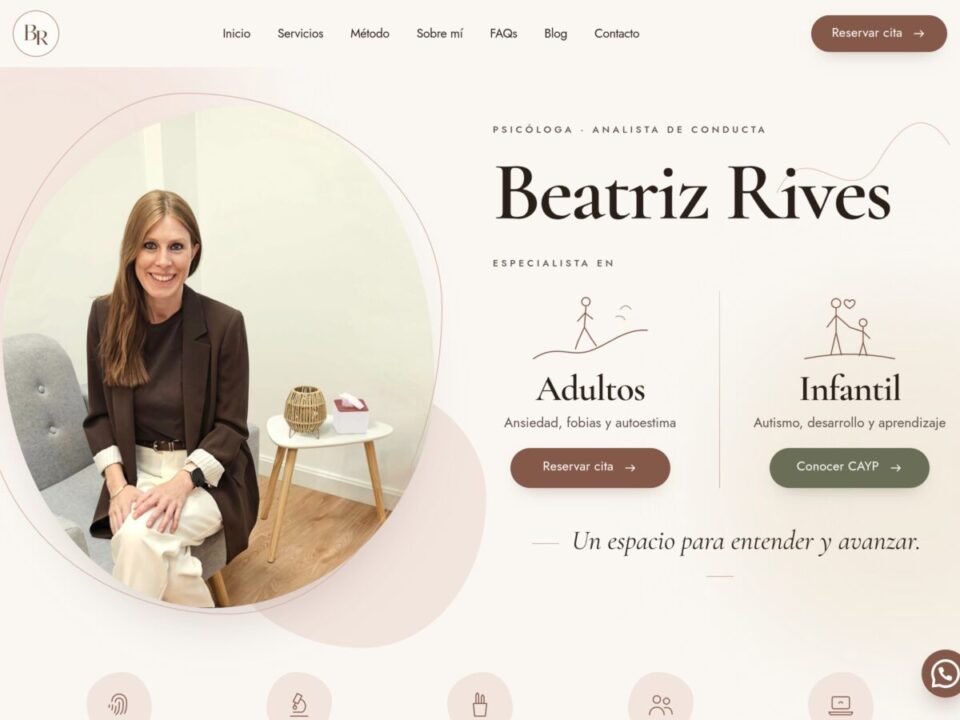 Captura de la web beatrizrivespsicologia.com, hecha por Notoriza