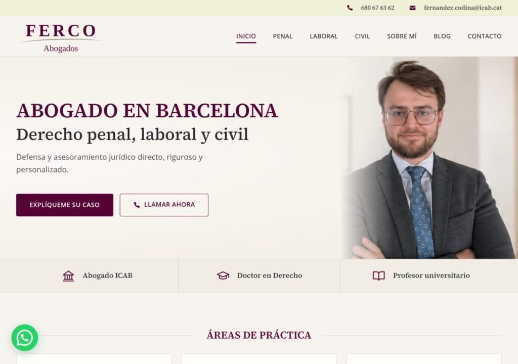 Captura de la web crearmiweb.com.ar, hecha por Notoriza