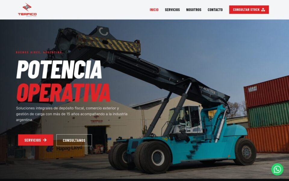 Captura de la web terfico.com.ar, hecha por Notoriza