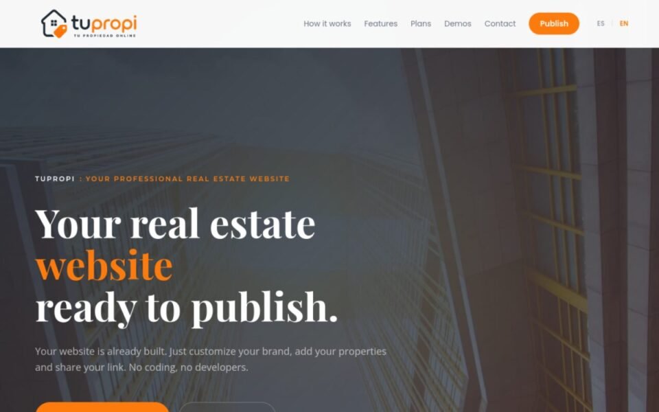 Captura de la web tupropi.online, hecha por Notoriza